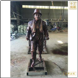 車夫人物雕塑鑄造 車夫人物雕塑鑄造