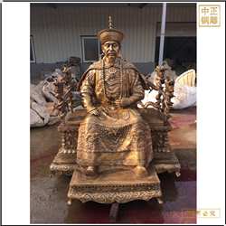 乾隆皇帝銅雕塑 乾隆皇帝銅雕塑