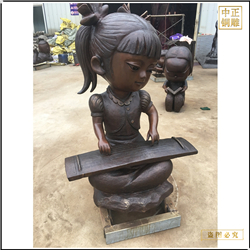 小型彈鋼琴人物雕塑 小型彈鋼琴人物雕塑