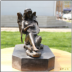 室外天使女孩雕塑 室外天使女孩雕塑