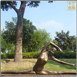 鑄銅少女運(yùn)動(dòng)雕塑 鑄銅少女運(yùn)動(dòng)雕塑