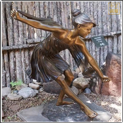 芭蕾舞女孩銅雕塑定制 芭蕾舞女孩銅雕塑定制