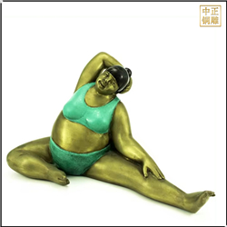 大型廣場練瑜伽人物景觀雕塑 大型廣場練瑜伽人物景觀雕塑