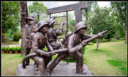 消防員銅雕塑 消防員銅雕塑