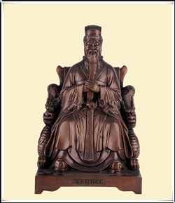 2米高的鑄銅孔子坐像 2米高的鑄銅孔子坐像