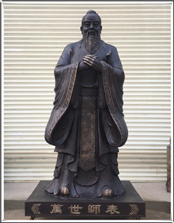 孔子銅雕鑄造 孔子銅雕鑄造