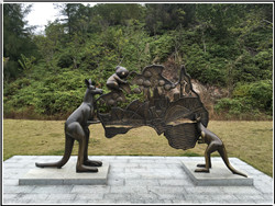 園林動物雕塑|袋鼠雕塑 園林動物雕塑|袋鼠雕塑