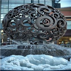 風水球噴泉銅雕 風水球噴泉銅雕