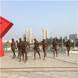 紅軍打仗銅雕 紅軍打仗銅雕