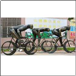 大型現代室外騎車人物銅雕塑 大型現代室外騎車人物銅雕塑