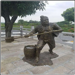 大型古代人物銅雕塑鑄造