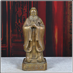 定制孔子像純銅擺件 定制孔子像純銅擺件