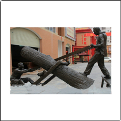 民俗木匠人物銅雕塑 民俗木匠人物銅雕塑